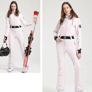 Elegant White Ski Jumpsuit for Women